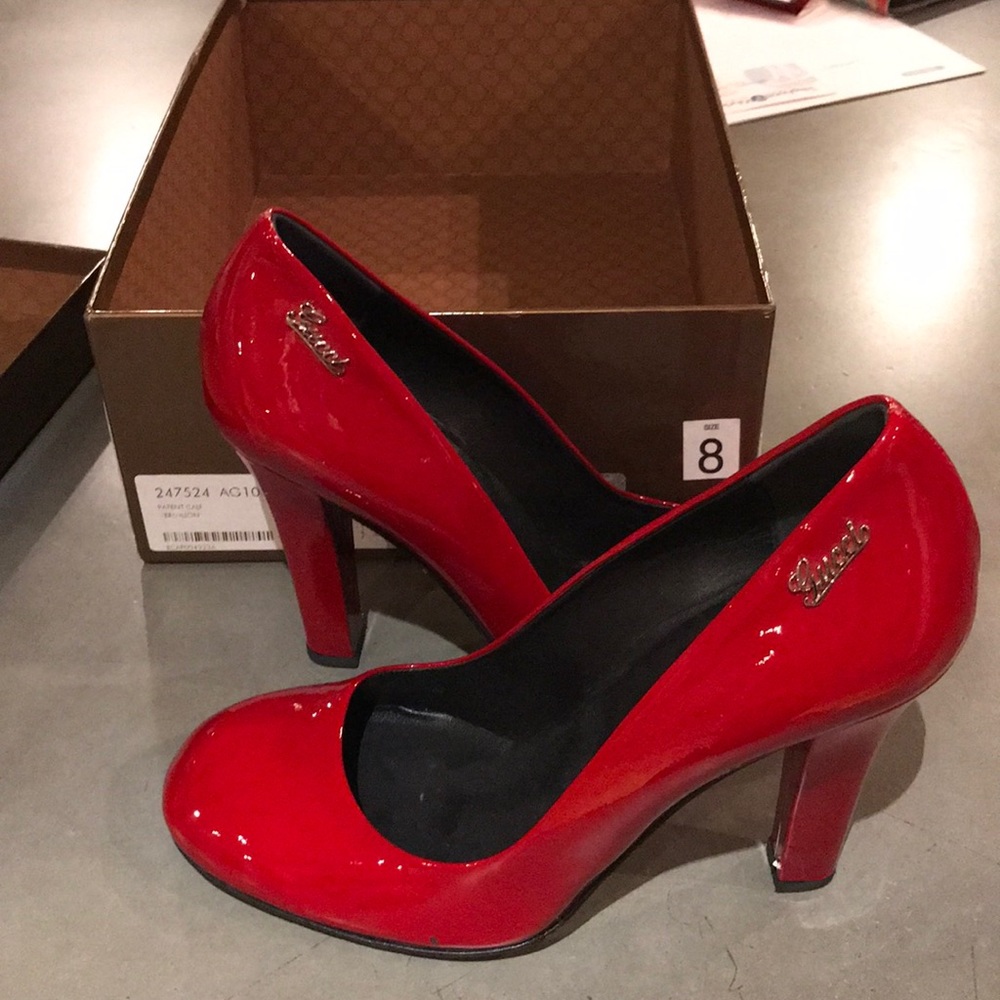 Red Gucci heels